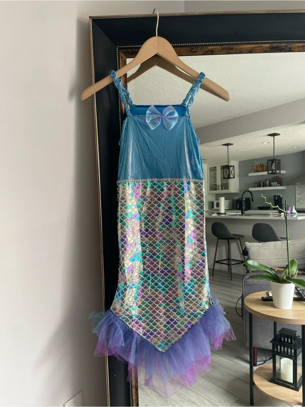 Girls Mermaid Princess Costume Dress | Size M